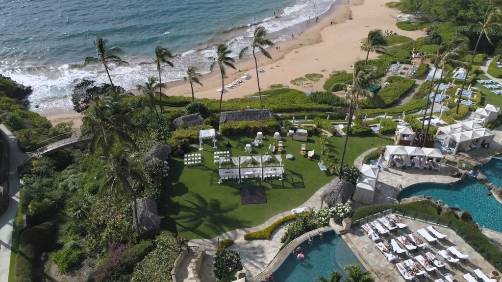 Four Seasons Maui at Wailea Drone Shot