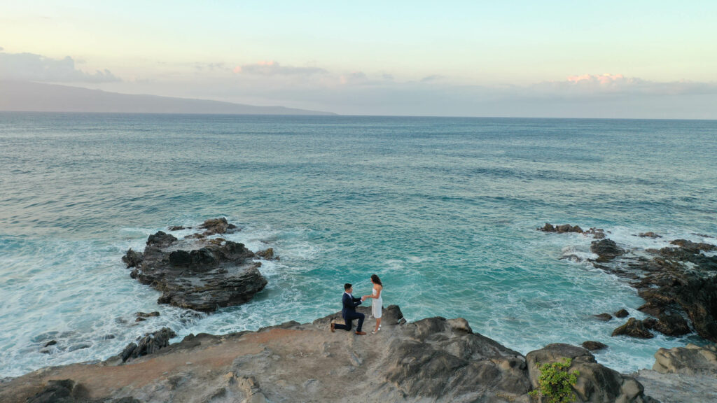 Ironwoods beach proposal, Maui proposal videography and photography locations