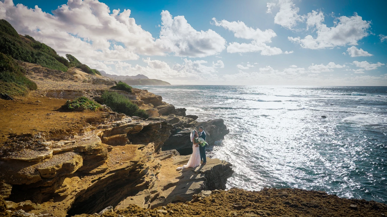 Kauai Wedding At The Coastline